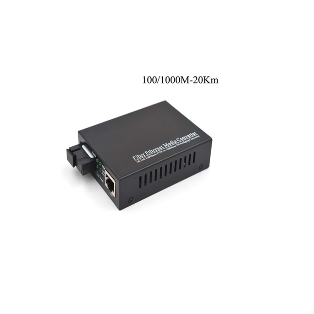 Fiber Optik Ethernet Medya Dönüştürücü Gigabit (1 Adet )